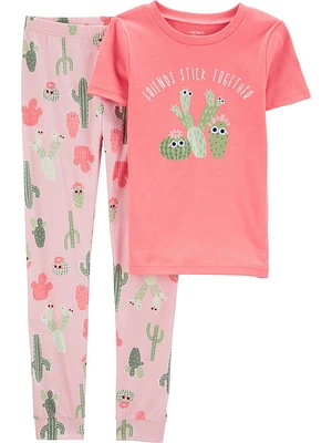 Carter's Child of Mine Big Kid Cactus Pyjama Set