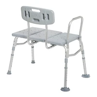 Drive Medical Gray Three Piece Transfer Bench, The Drive Medical Three Piece Transfer Bench provides stability and promotes independence.