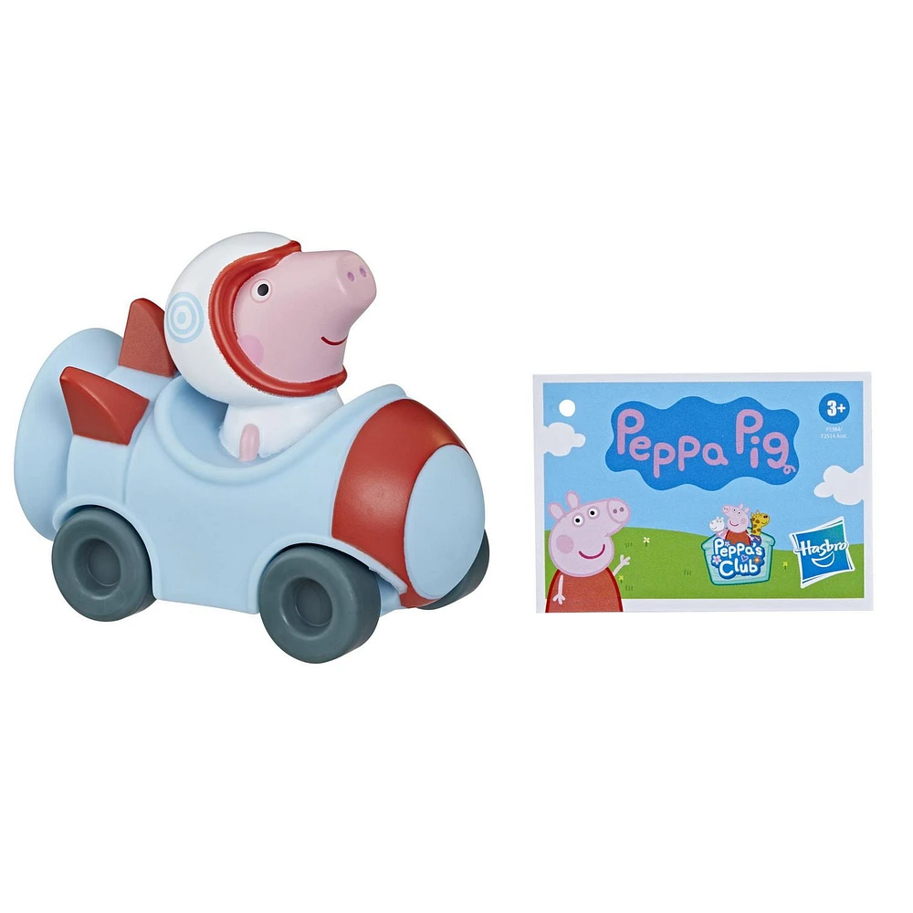 Peppa Pig Mini-véhicule, jouet préscolaire avec figurine fixe à l'intérieur (vaisseau spatial avec George Pig)