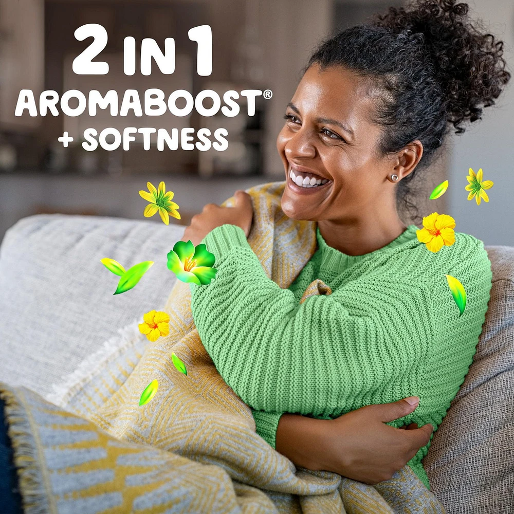 Gain dryer sheets, Original Scent Laundry Fabric Softener Sheets with 2-in-1 Aromaboost Plus Softness, 200 sheets