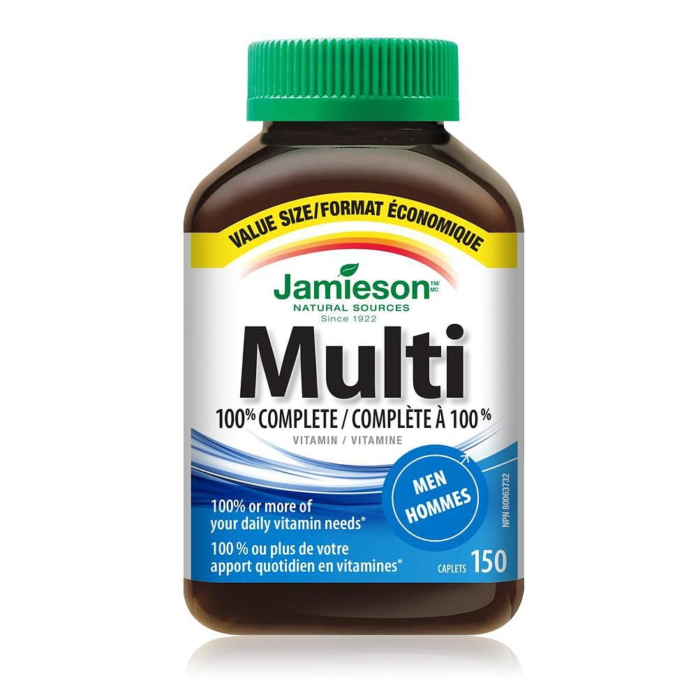 Jamieson 100% Complete Multivitamin for Men 150 Caplets