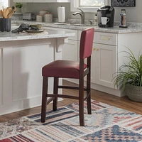 Benson Red Counter Stool