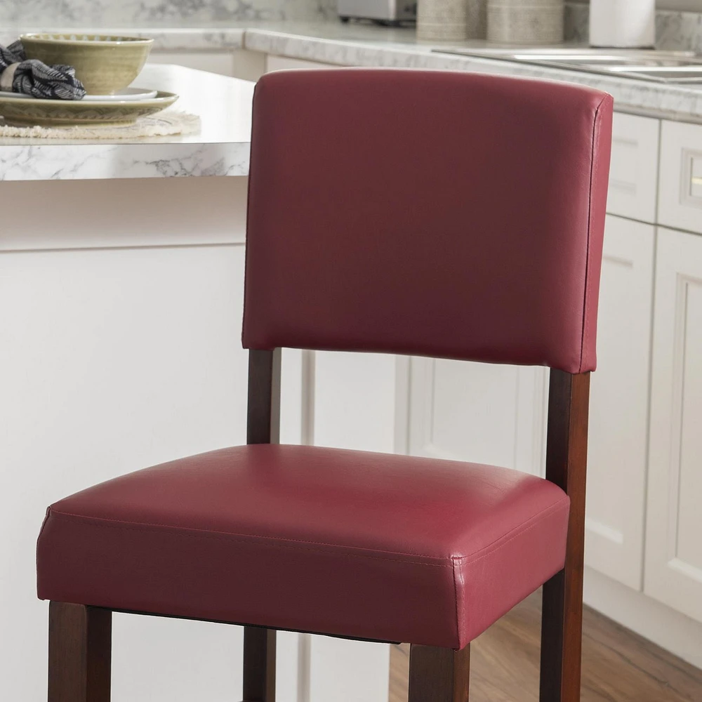 Benson Red Counter Stool