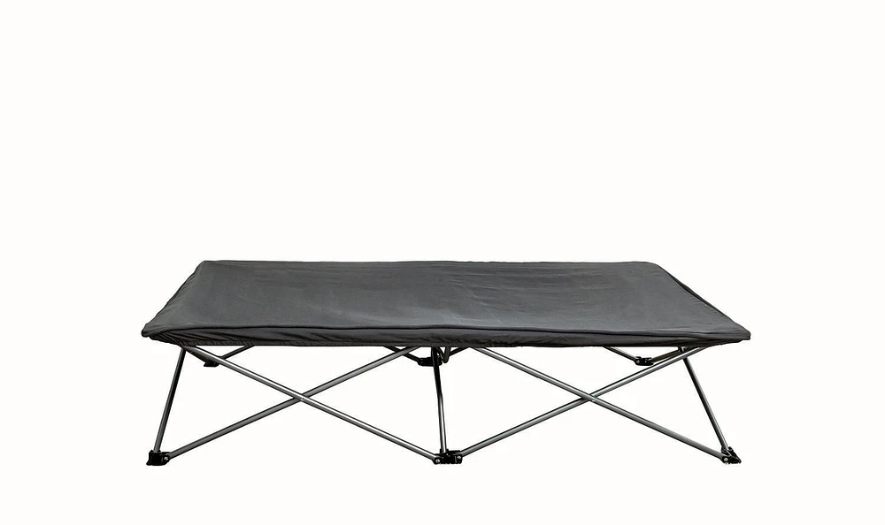 Lit portable extra long My Cot de Regalo International pour bambins en gris