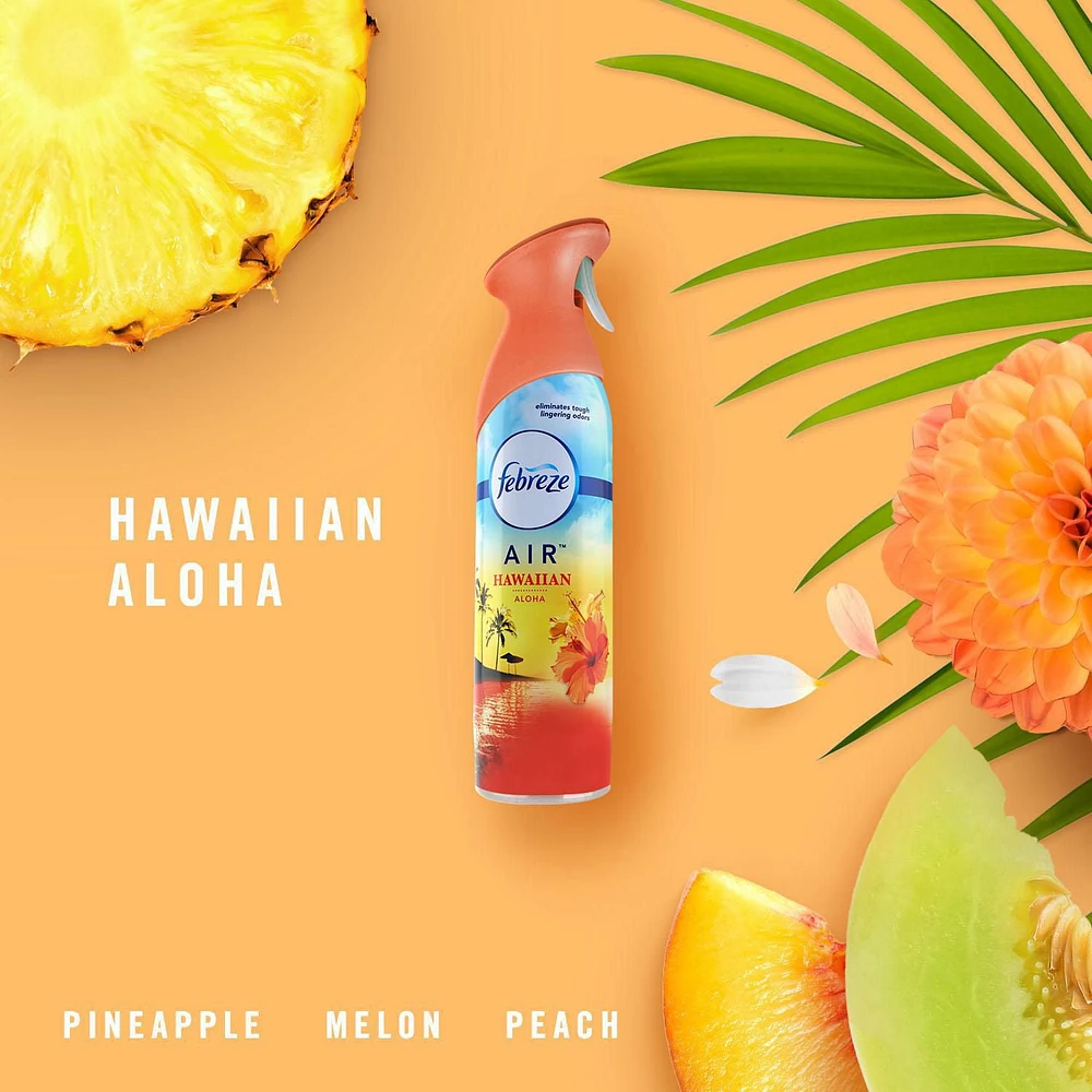 Febreze Odor-Eliminating Air Freshener, Hawaiian Aloha, 2 count, 250 grams each