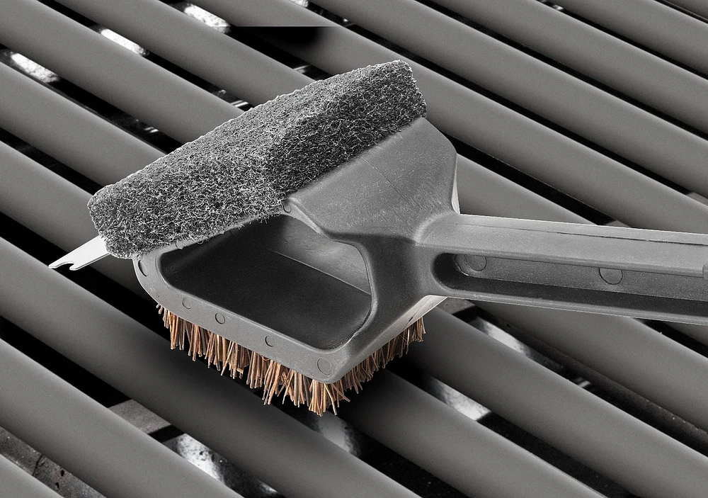 Expert Grill XL 2 sided BBQ Brush, Palmyra bristles for safe cleaning