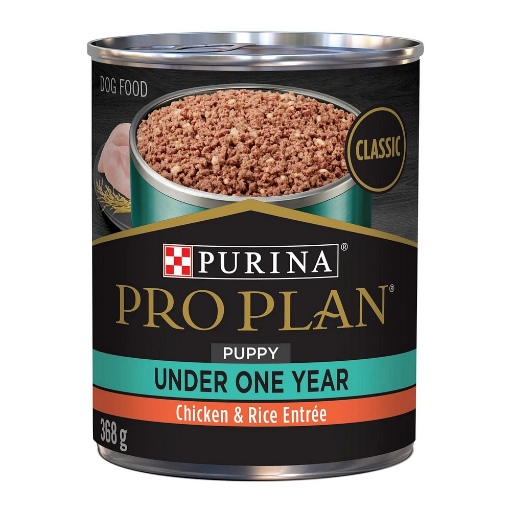 Purina Pro Plan Development Puppy Chicken & Rice Entrée Classic, Wet Puppy Food 368 g