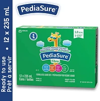 PediaSure® Fibre, Formulated Liquid Diet, Vanilla, 12 count, 2820 mL, 235mL / 12 Ct