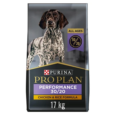 Purina Pro Plan Sport Performance 30/20 Chicken & Rice Formula, Dry Dog Food 17 kg