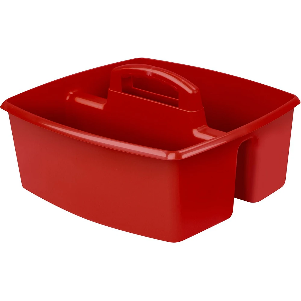 Storex Large Caddy, Red, 6-Pack