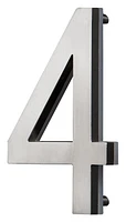 Backlit LED House Number, Satin Nickel # 4