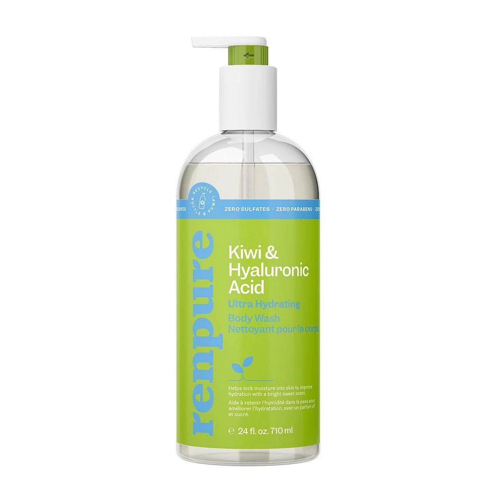 Renpure Kiwi & Hyaluronic Acid Ultra Hydrating Body Wash, 710 mL