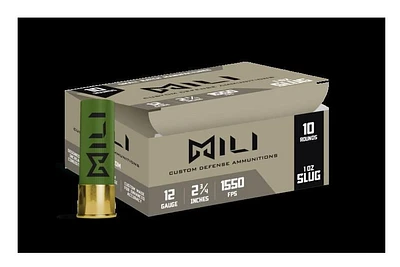 MILI M12-RIF-SLUG Promo Rifled Slug 12 GA, 2-3/4", 10 Rnds