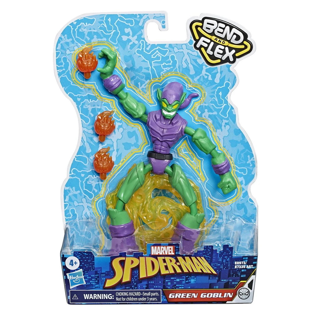 Marvel Spider-Man Bend and Flex Green Goblin Action Figure