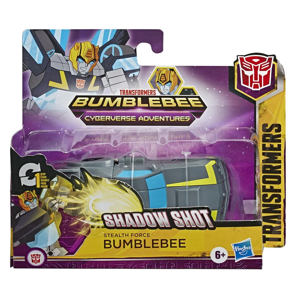 Transformers Bumblebee Cyberverse Adventures Action Attackers: 1-Step Stealth Force Bumblebee Figure