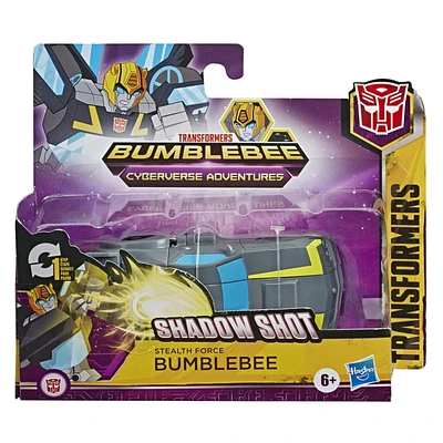 Transformers Bumblebee Cyberverse Adventures Action Attackers: 1-Step Stealth Force Bumblebee Figure