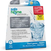 Do it yourself city water drinking test kit- test up to 181 total tests