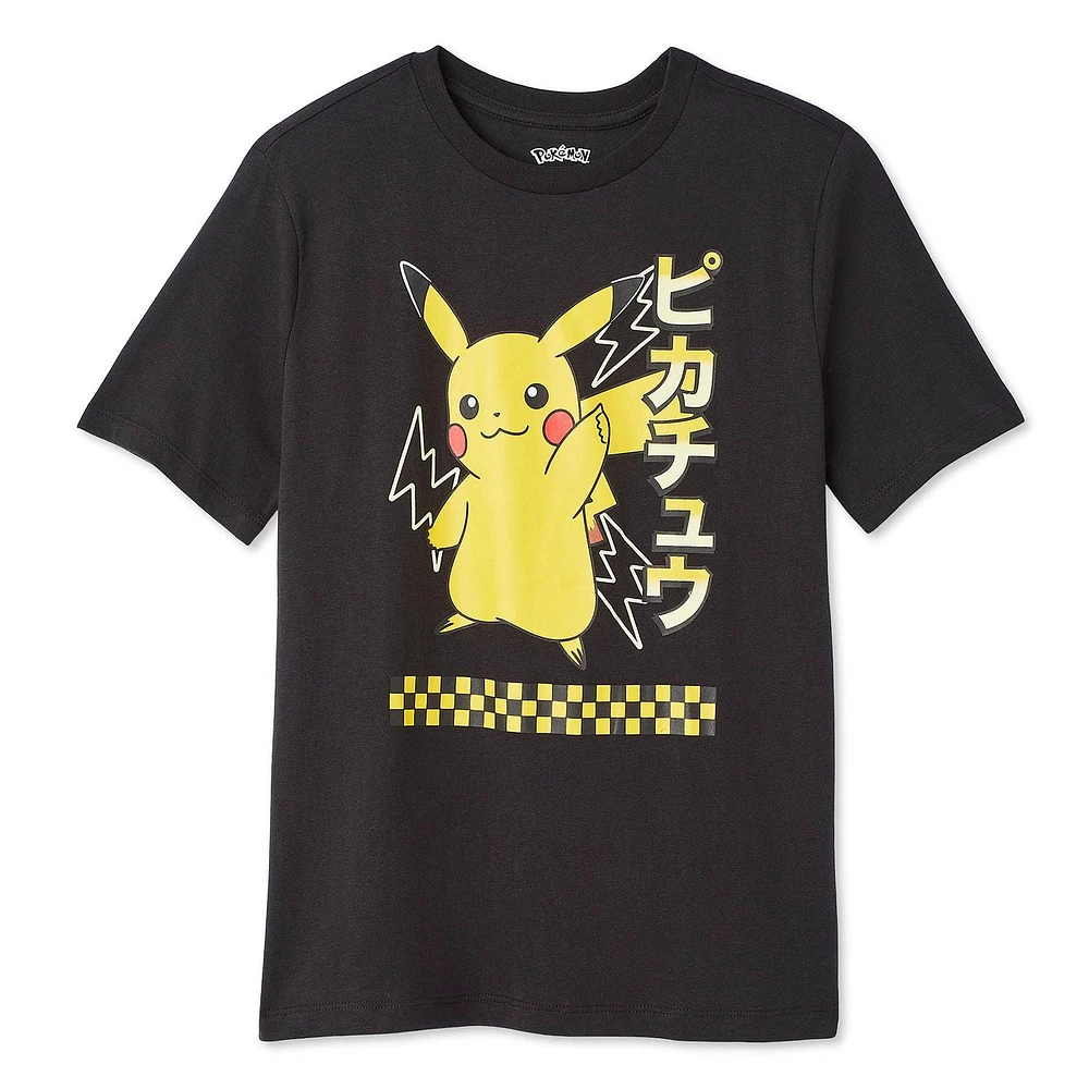 T-shirt à imprimé graphique Pokémon pour garçons