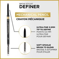 L'Oréal Paris Brow Stylist Definer Waterproof Eyebrow Pencil, Mechanical Eyebrow Pencil