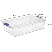 Sterilite 32 L Blue Latch Box, Blue