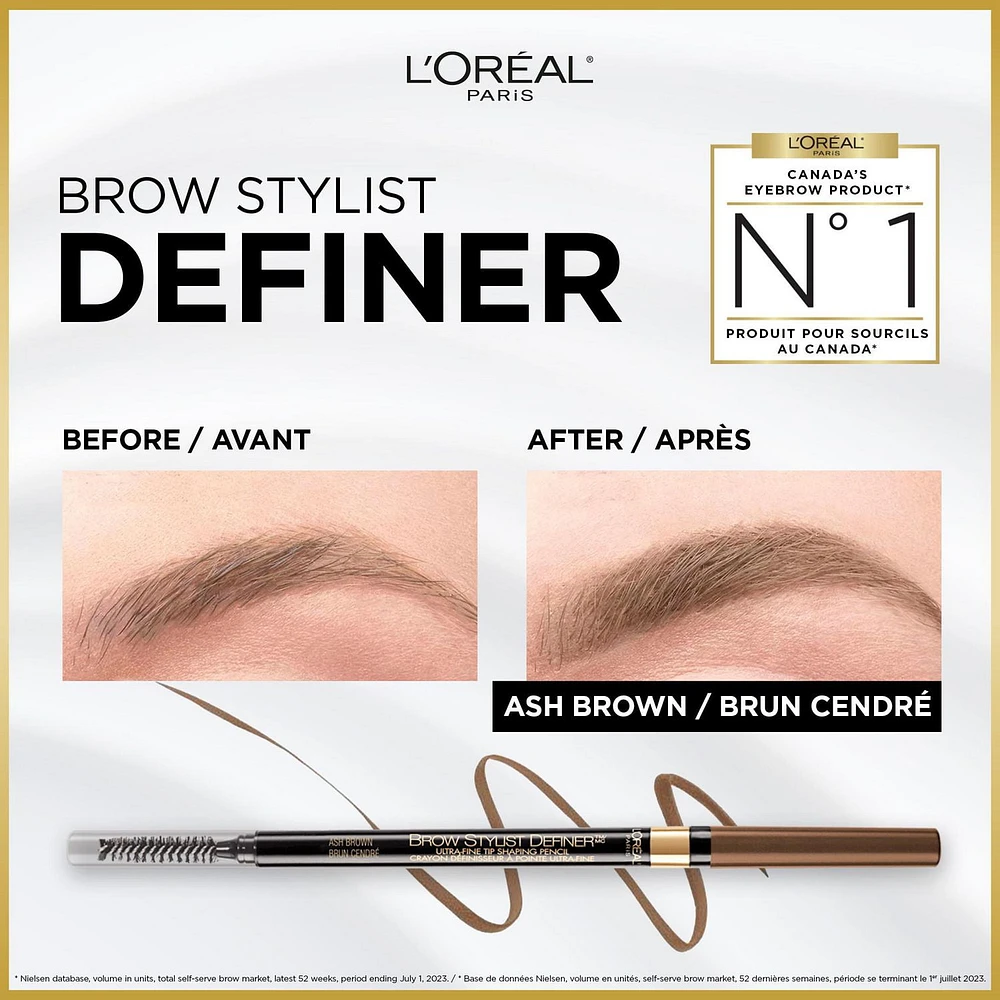 L'Oréal Paris Brow Stylist Definer Waterproof Eyebrow Pencil, Mechanical Eyebrow Pencil