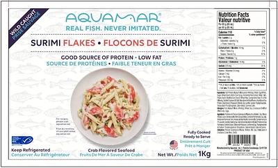 Aquamar Classic Flake Style Surimi 1kg, 1 kg (2 x 500g)