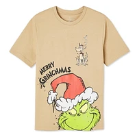 T-shirt à manches courtes The Grinch pour garçons Tailles TP–TG