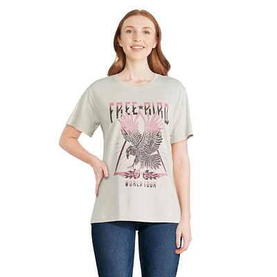 T-shirt coupe garçonne Free Bird pour femmes