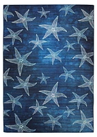 Outdoor Washable Boca Blue 3' x 5' Accent Rug