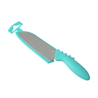 Mainstays 5" Stainless Steel Santoku Kitchen Knife Blue with Sheath, Mainstays 5" Santoku Knife