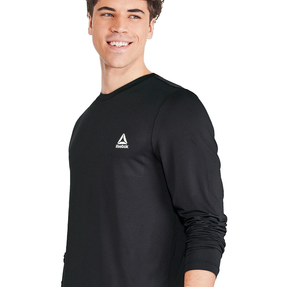 Reebok Men's Long Sleeve Logo Rash Guard