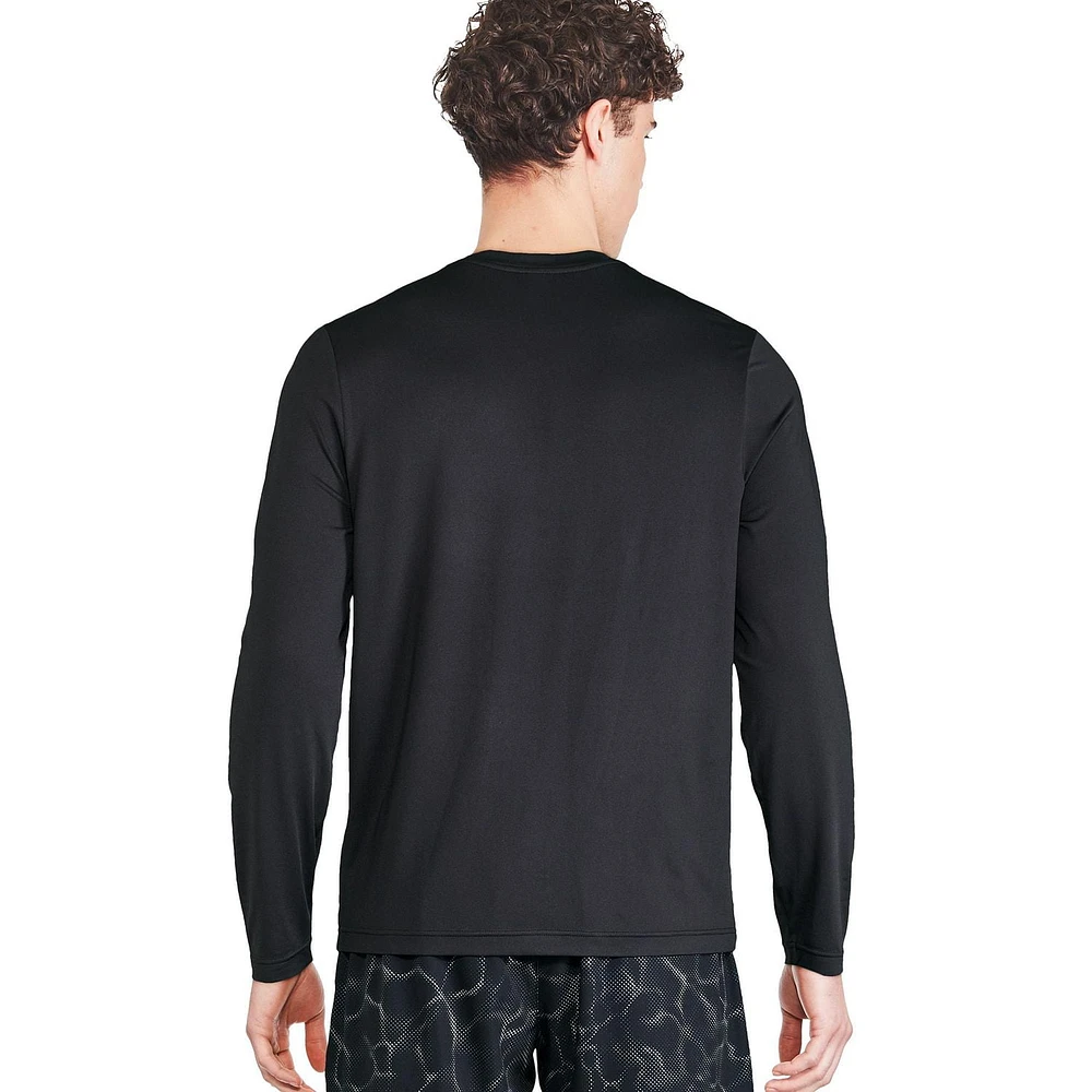 Reebok Men's Long Sleeve Logo Rash Guard