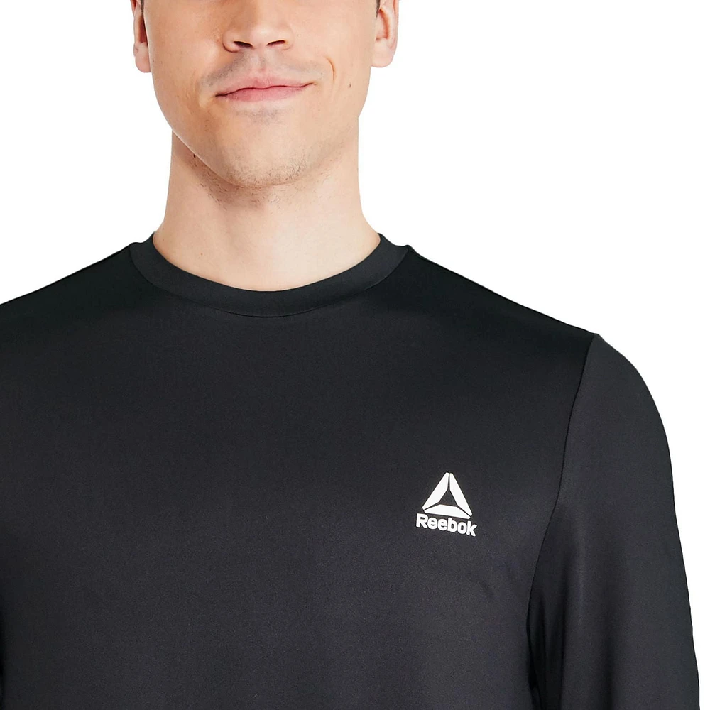 Reebok Men's Long Sleeve Logo Rash Guard