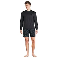 Reebok Men's Long Sleeve Logo Rash Guard