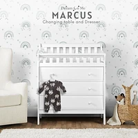 Dream On Me Marcus changing Table and Dresser, 3 spacious drawers