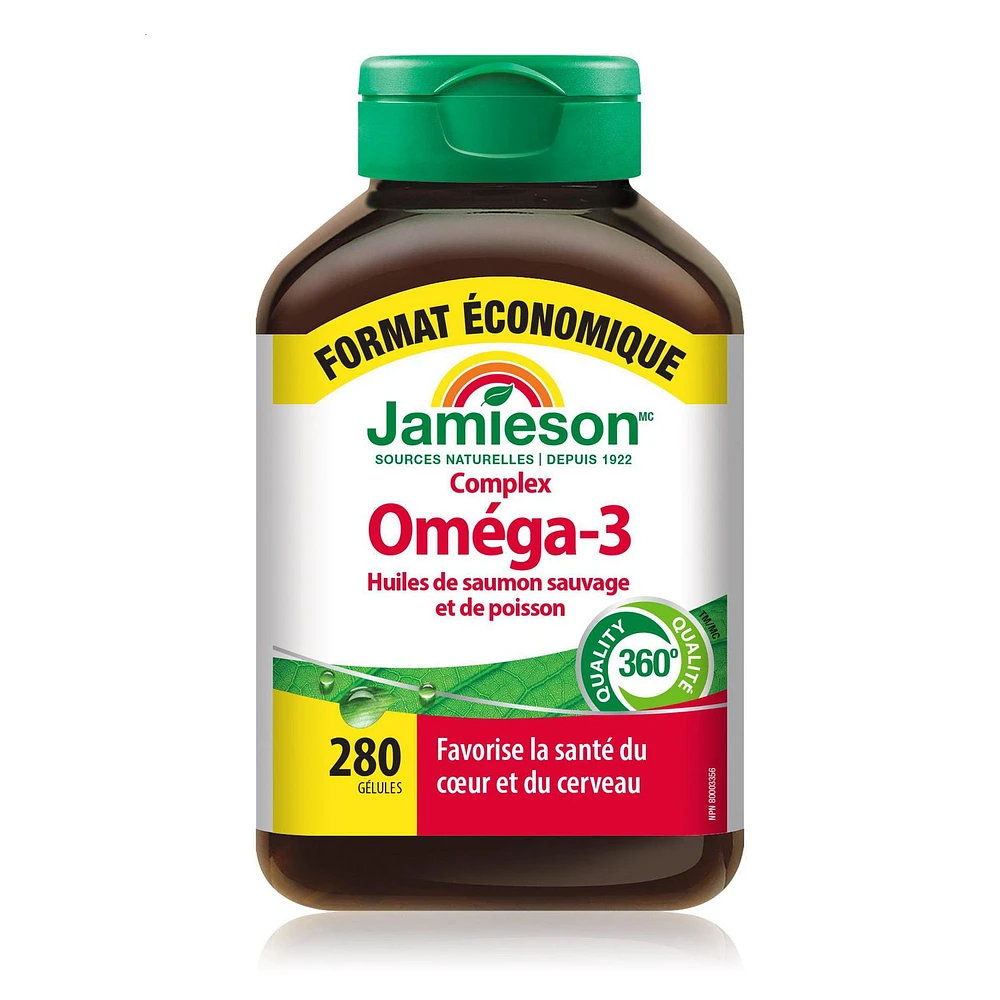 Jamieson Omega-3 Complex, Wild Salmon & Fish Oils