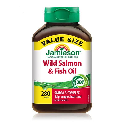 Jamieson Omega-3 Complex, Wild Salmon & Fish Oils