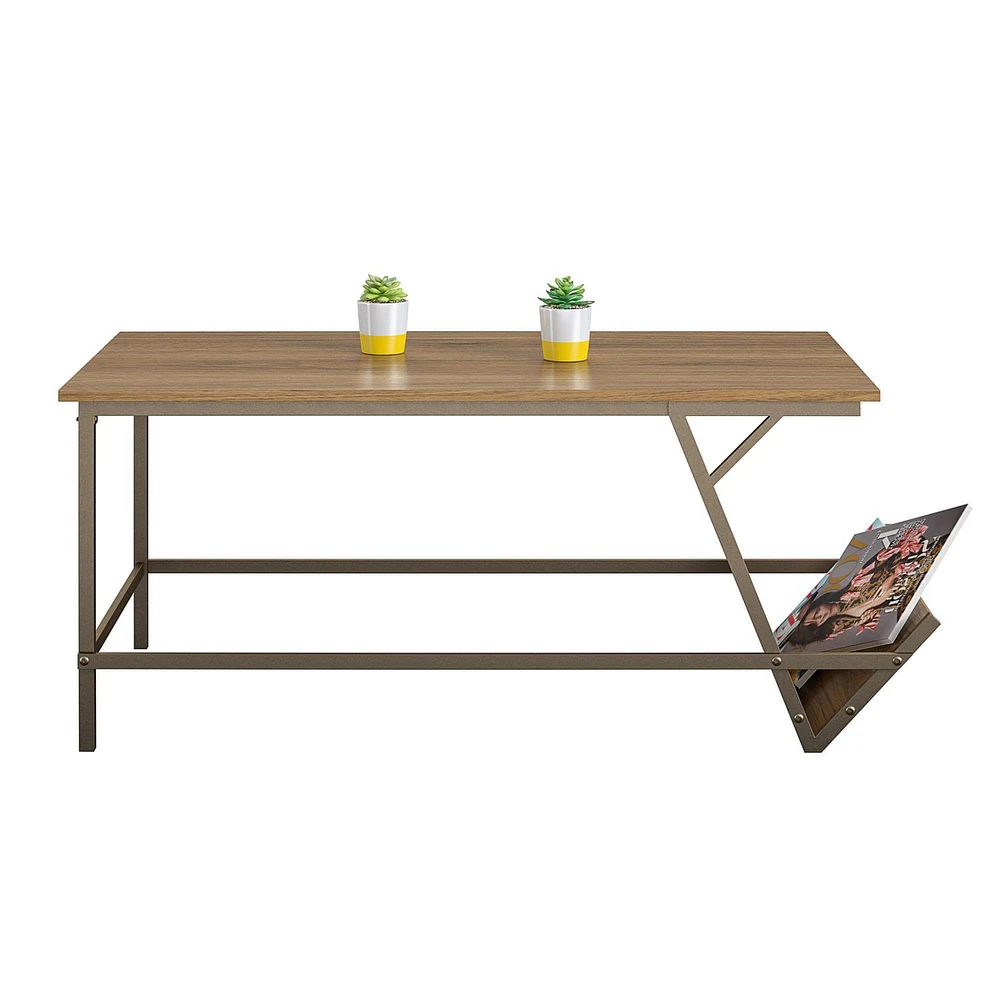 Novogratz Regal Coffee Table, Walnut