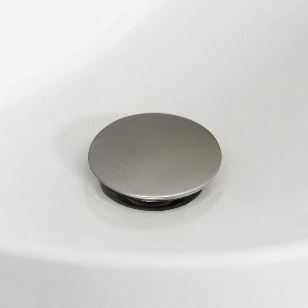 American Imaginations -in. W Above Counter White Bathroom Vessel Sink Set For 1 Hole Right Faucet AI