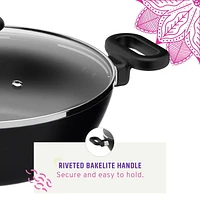 Maharaja Non-Stick Karahi with lid 30cm/ 5.6 QTS., 30cm / 12"