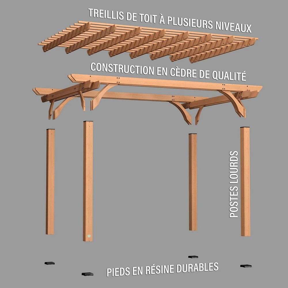 Backyard Discovery 14'x10' Cedar Pergola