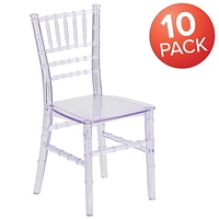 10 Pk. Kids Crystal Transparent Chiavari Chair