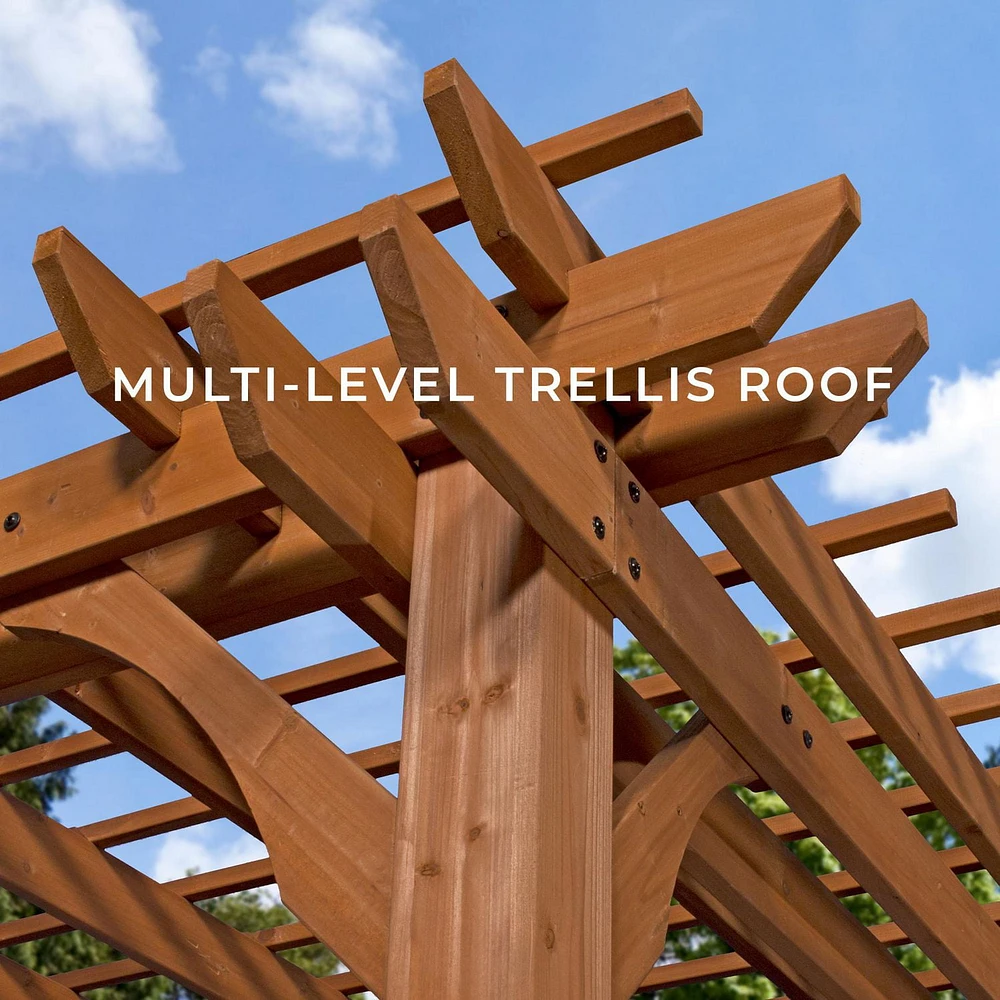 Backyard Discovery 14'x10' Cedar Pergola