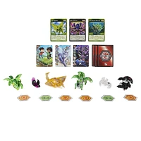 Bakugan Evolutions, Blitz Fox and Stingzer Battle Strike Pack, Includes 6 Bakugan Action Figures, 9 Trading Cards and 8 BakuCores, Kids Toys for Boys, Ages 6 and Up