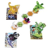 Bakugan Evolutions, Blitz Fox and Stingzer Battle Strike Pack, Includes 6 Bakugan Action Figures, 9 Trading Cards and 8 BakuCores, Kids Toys for Boys, Ages 6 and Up