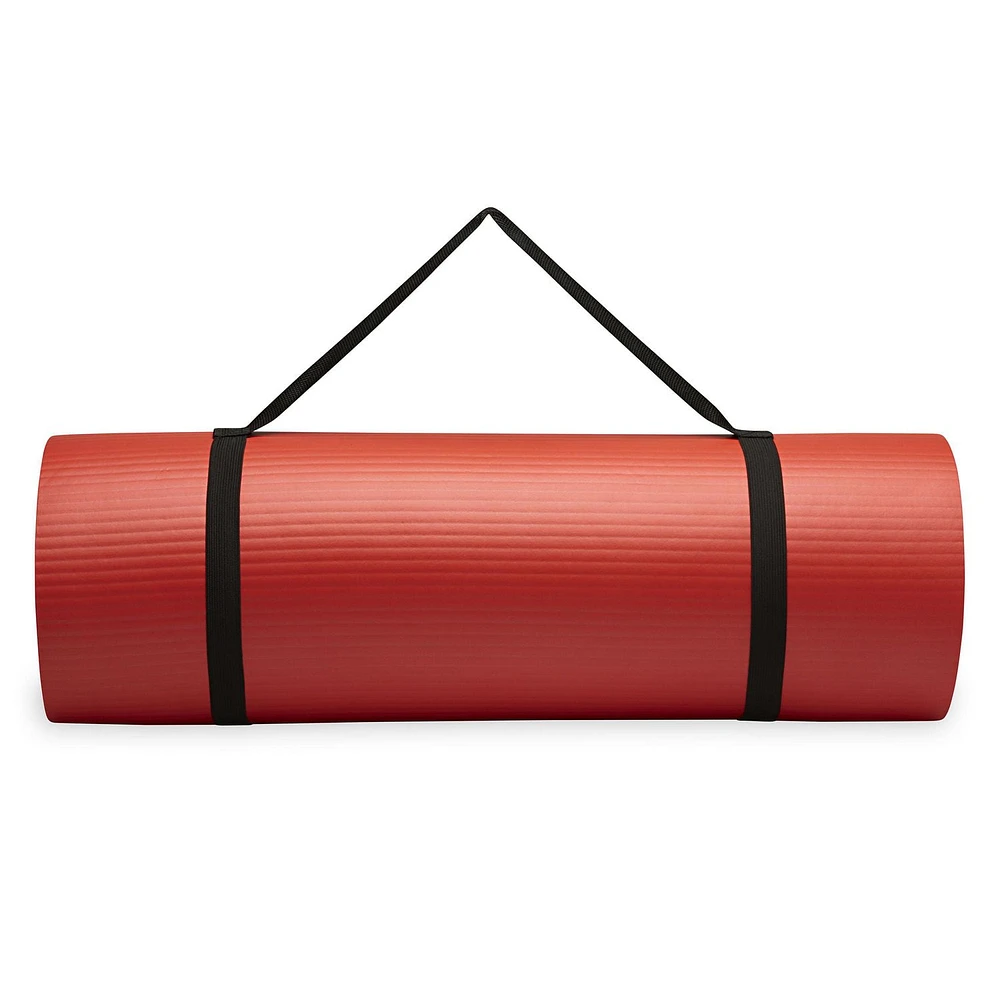 Reebok Delta 15mm Pro Fitness Mat, Red, Extra-Thick Foam