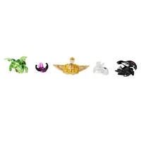 Bakugan Evolutions, Blitz Fox and Stingzer Battle Strike Pack, Includes 6 Bakugan Action Figures, 9 Trading Cards and 8 BakuCores, Kids Toys for Boys, Ages 6 and Up