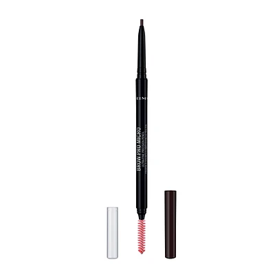 Rimmel Crayon à sourcil Brow Pro Microdefiner, formule crémeuse sans bavures, longue tenue et hydrofuge, 100% Sans Cruauté Des sourcils qui restent en place