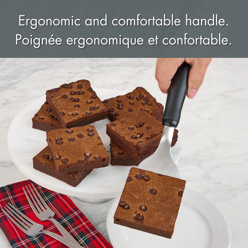 Holiday Time Dessert and Brownie Spatula, Black