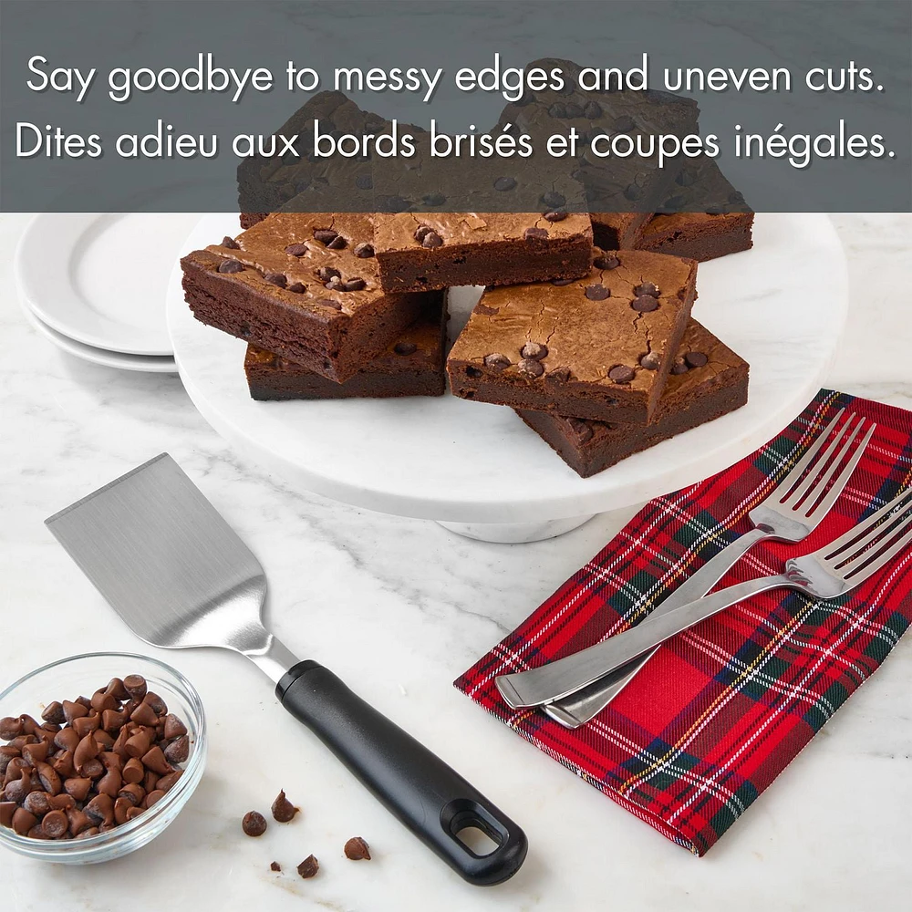 Holiday Time Dessert and Brownie Spatula, Black